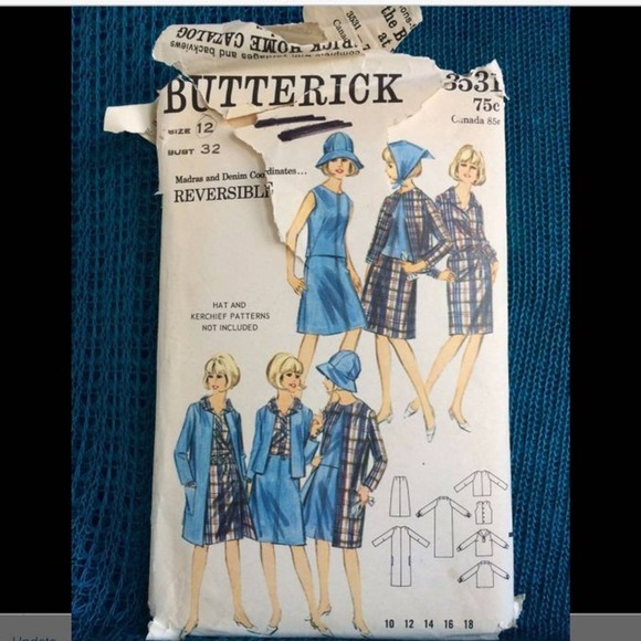 BUTTERICK 3531 Sewing Pattern Reversible Dress - Picture 1 of 6